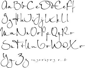 Alphabets Calligraphy