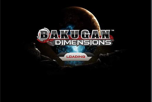 Bakugan Dimensions Login Page