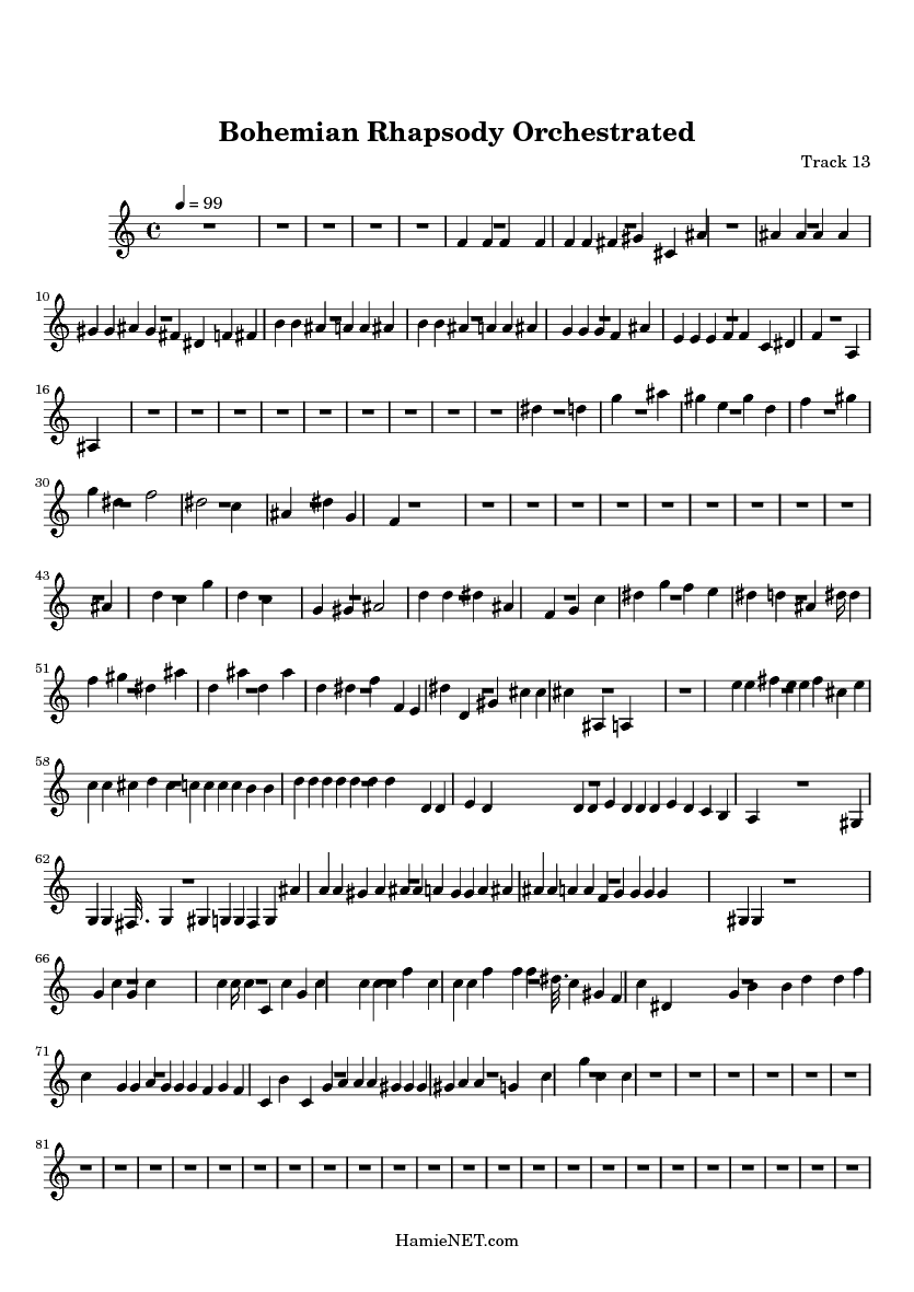 Bohemian Rhapsody Sheet Music Trumpet