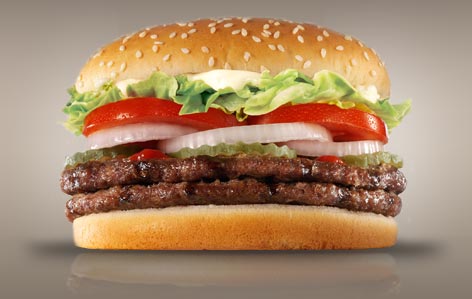 Burger King Double Whopper With Cheese