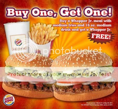 Burger King Whopper Jr Price
