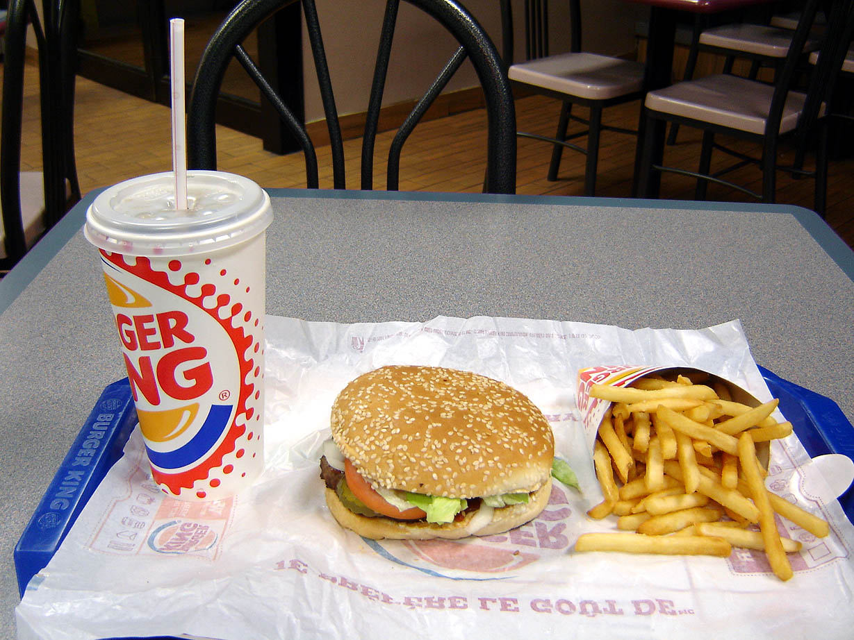 Burger King Whopper Meal Nutrition