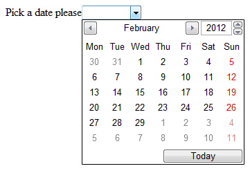 Calendar Html5 Code