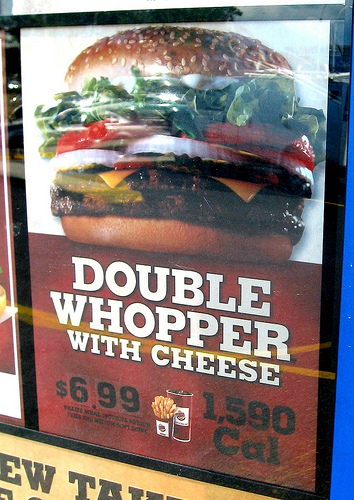 Calories In A Double Whopper With Cheese Meal
