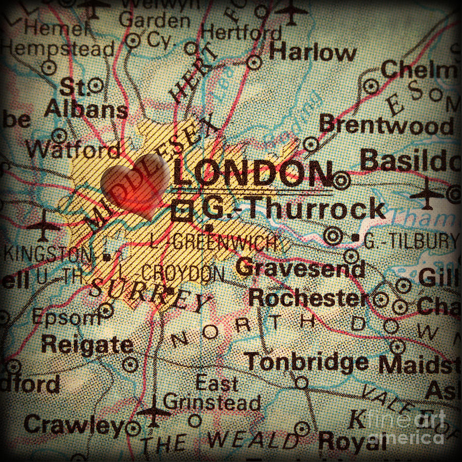 City Of London England Map