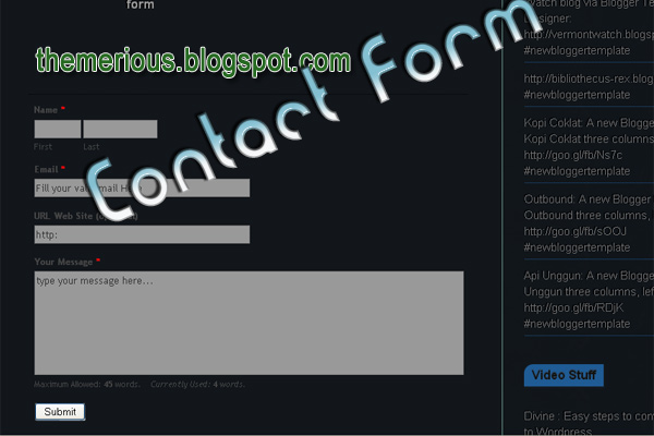 Contact Html Form Generator