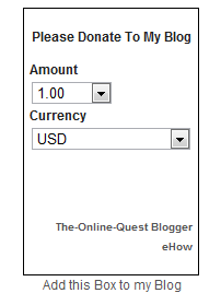 Donation Widget For Blogger