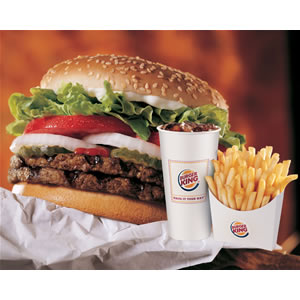 burger king calories counter