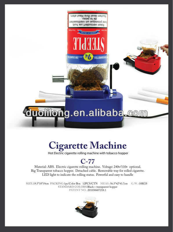 Electric Cigarette Machine With Hopper