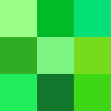 Emerald Green Color Sample