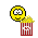 Emoticon Eating Popcorn