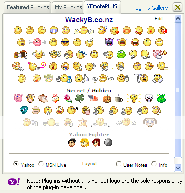 Emoticon Yahoo Messenger 11