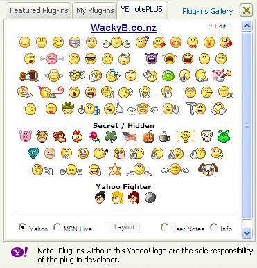 Emoticon Yahoo Messenger
