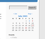 Events Calendar Html Code