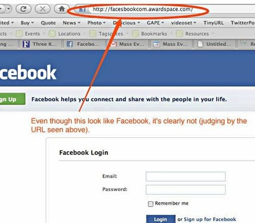 Fake Facebook Login Page Link