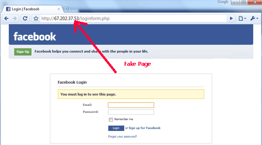 Fake Facebook Login Page Online