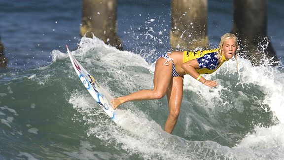 Girl Surfer Shark Attack Arm