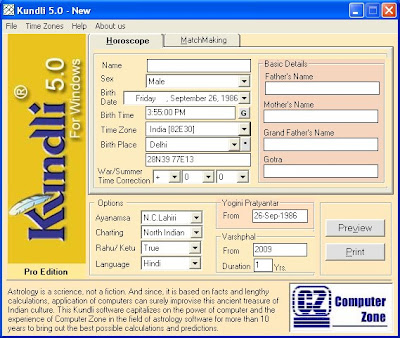 Hindi Kundli Software Free Download 2011