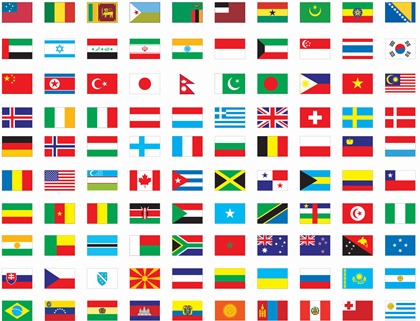 Images Of World Flags With Names
