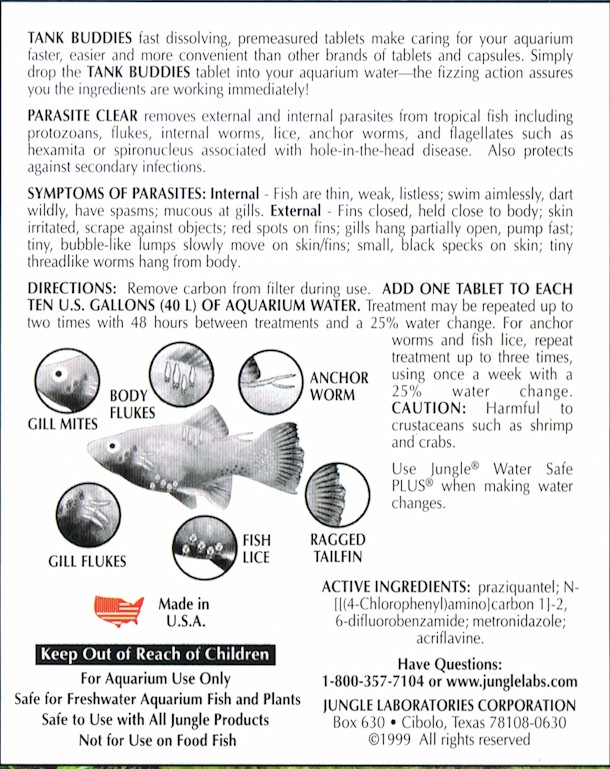 fish parasites internal symptoms external