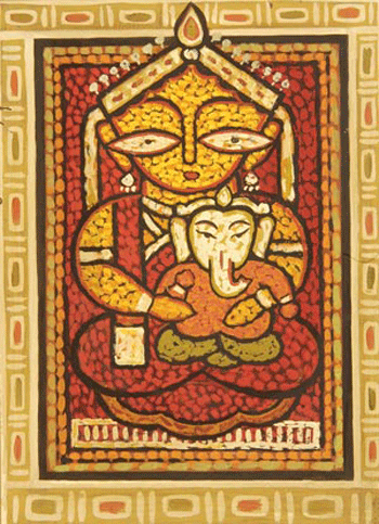 Jamini Roy Paintings Durga