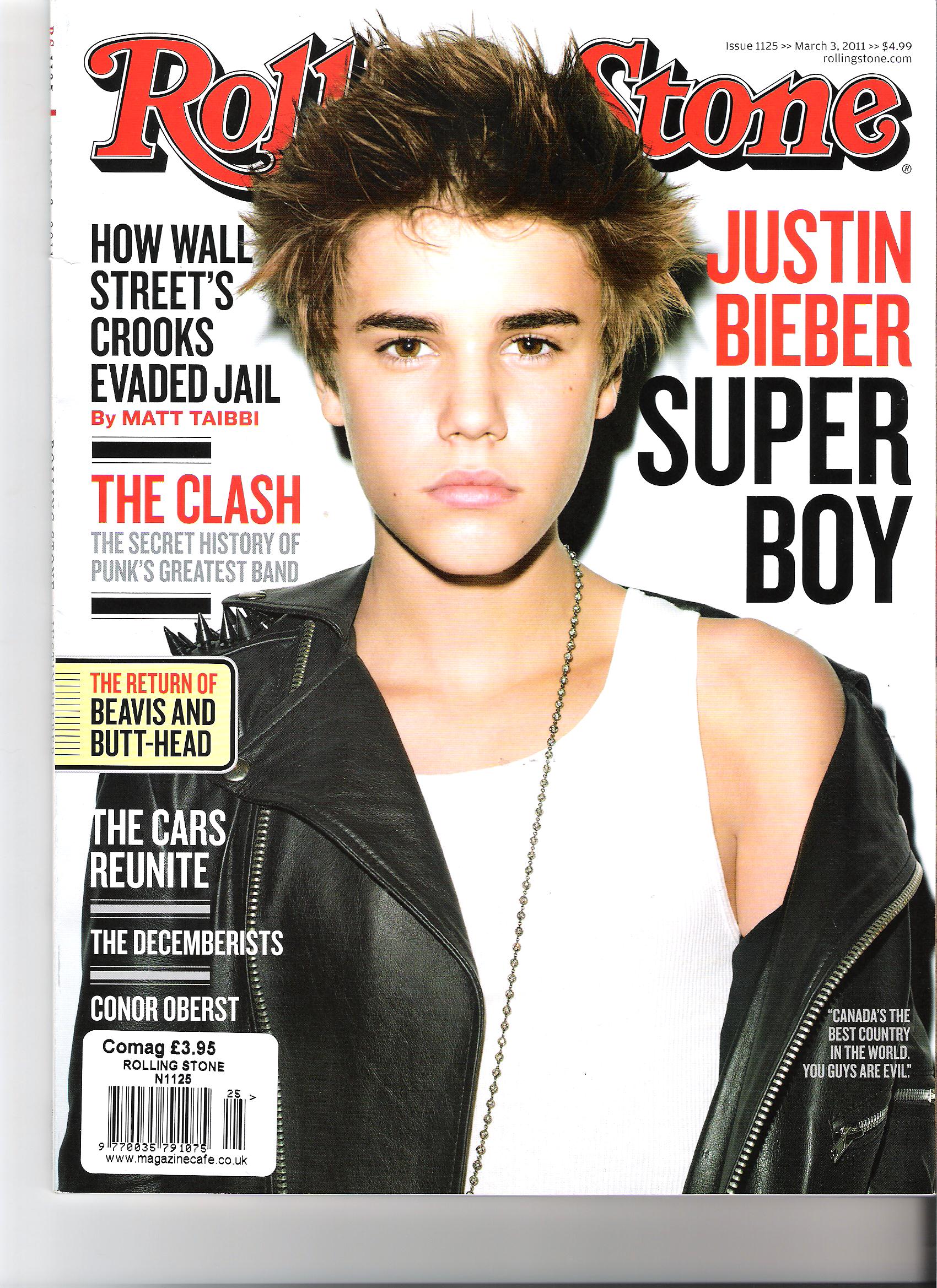 Justin Bieber Rolling Stone Cover