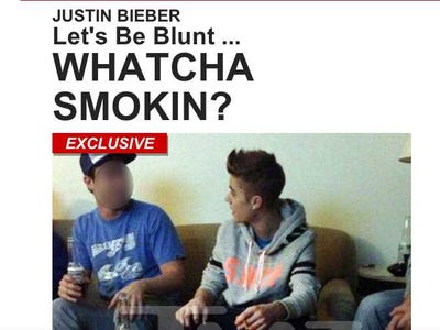 Justin Bieber Rolling Weed