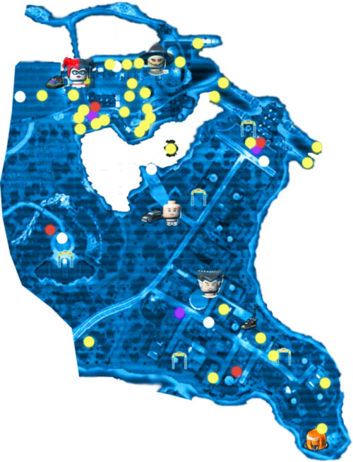 Lego Batman 2 Map Legend