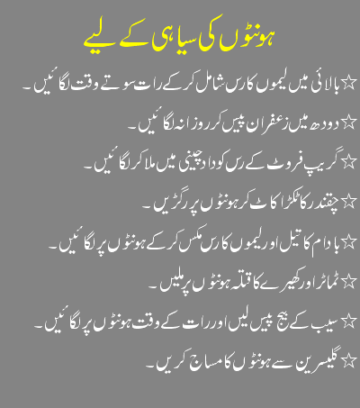 Lips Care In Urdu