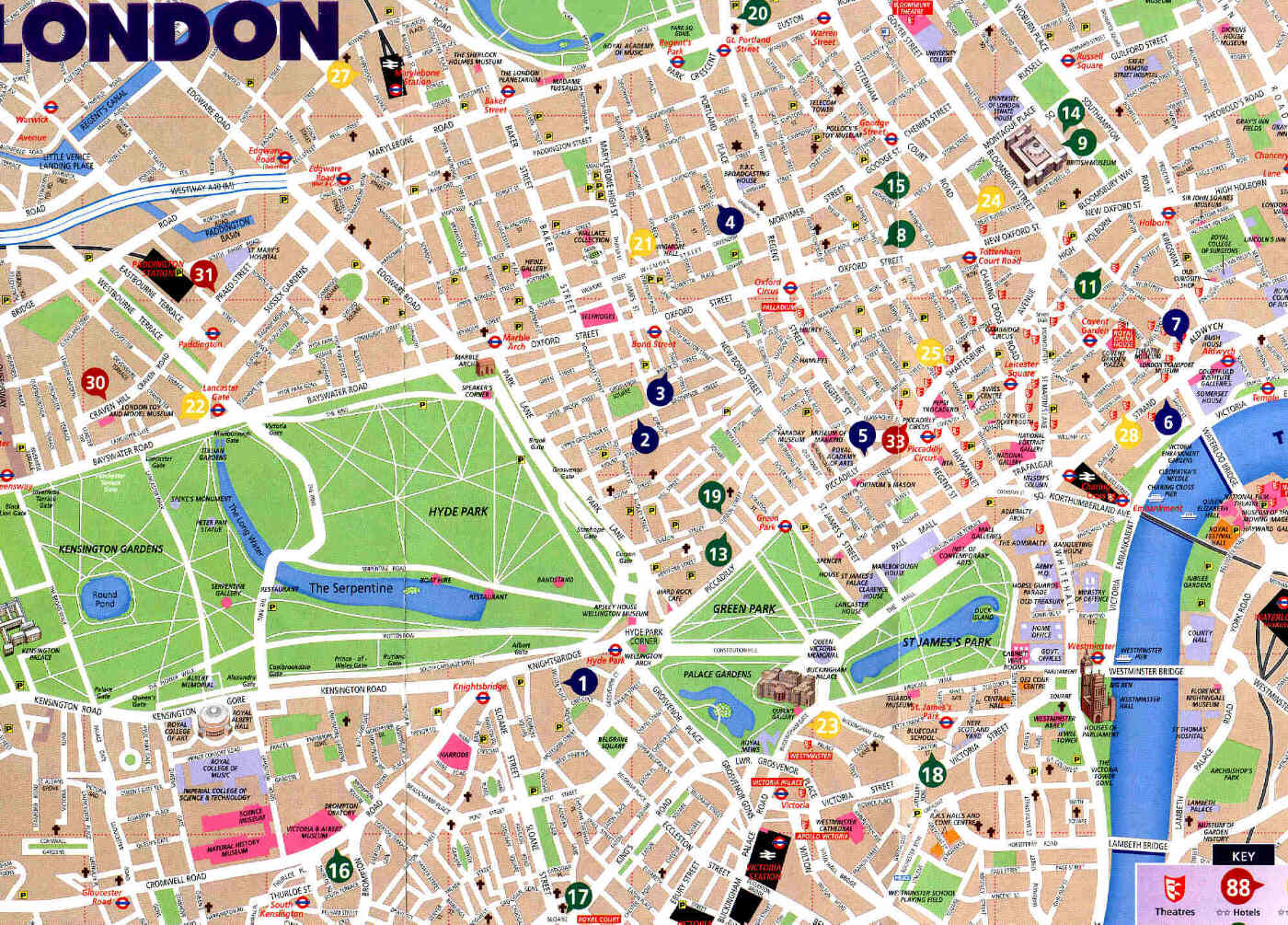 London England Maps Tourist