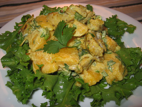 Mango Chicken Curry Salad
