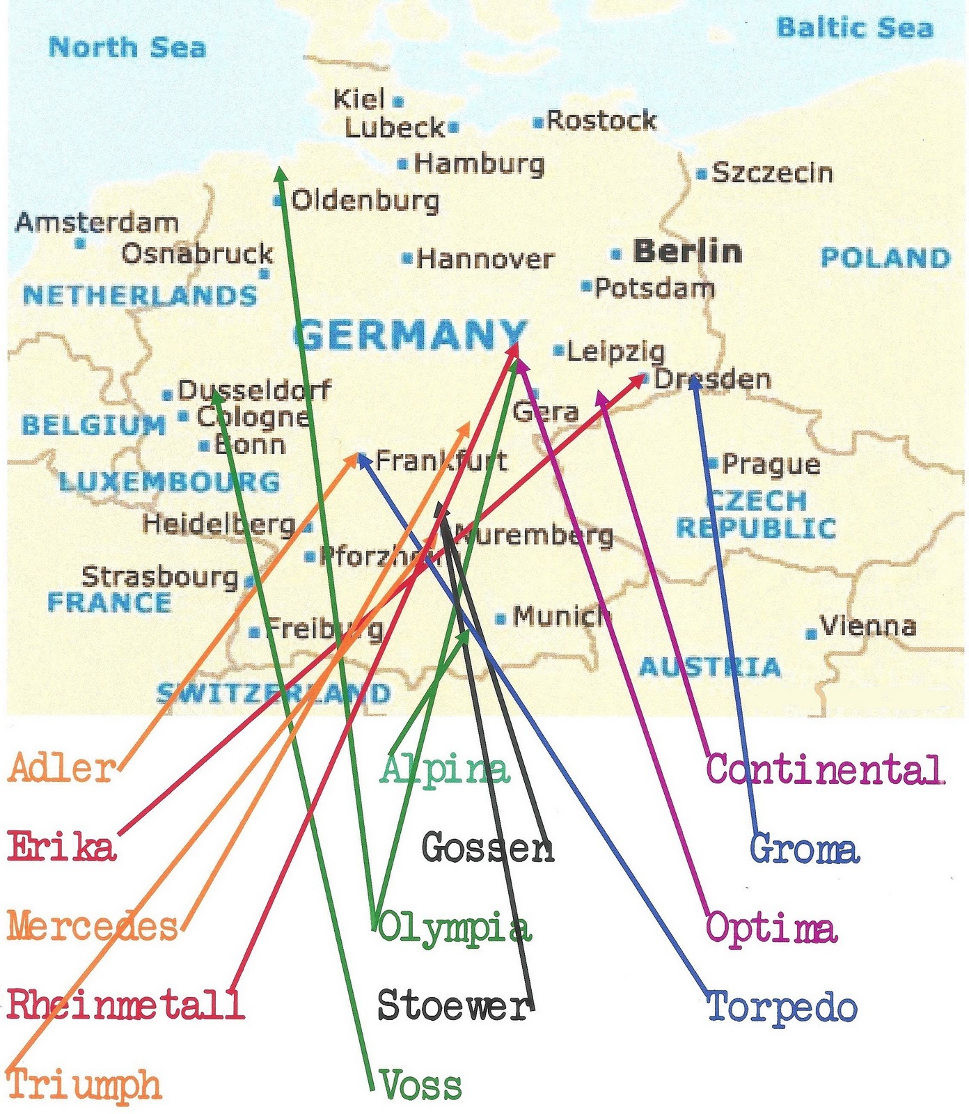 Pre World War 2 Germany Map