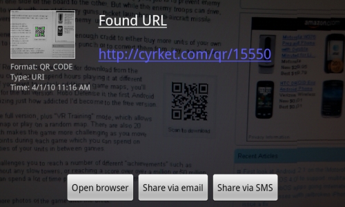 Q R Code Scanner For Droid