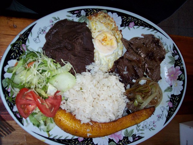 Typical Costa Rican Dinner