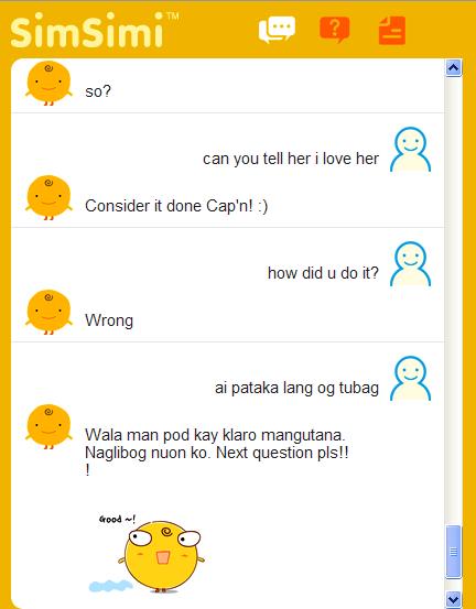 Who Are You Talking To On Simsimi