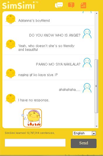 Who Are You Talking To On Simsimi