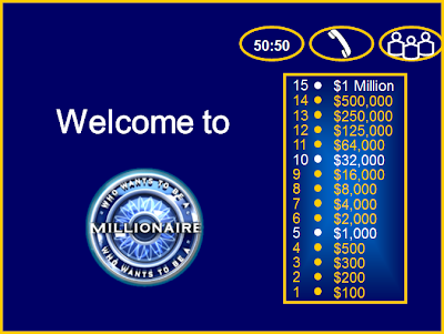 Who Wants To Be A Millionaire Template Ppt