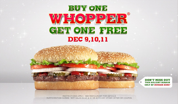 Whopper Burger King Price