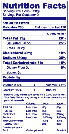 Whopper Meal Nutrition Facts