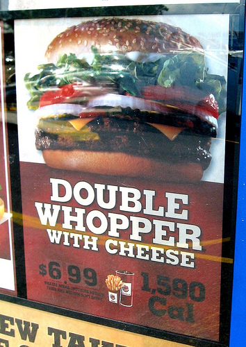 Whopper With Cheese Meal Calories