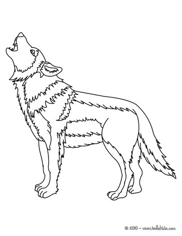 Wolf Coloring Sheets