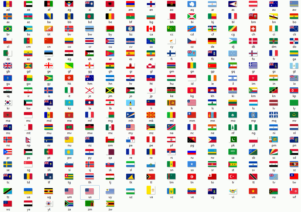 World Flags List