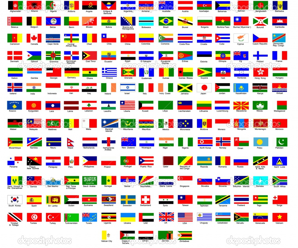 World Flags With Names And Pictures