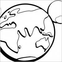 World Globe Clipart Black White