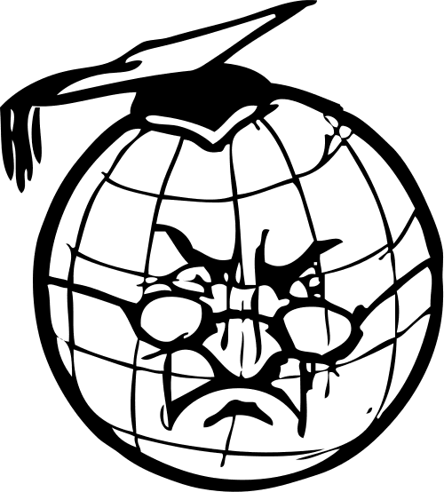 World Globe Clipart Black White