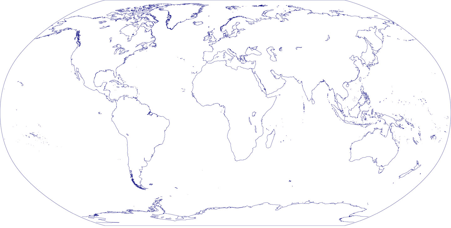 World Map With Countries Outline