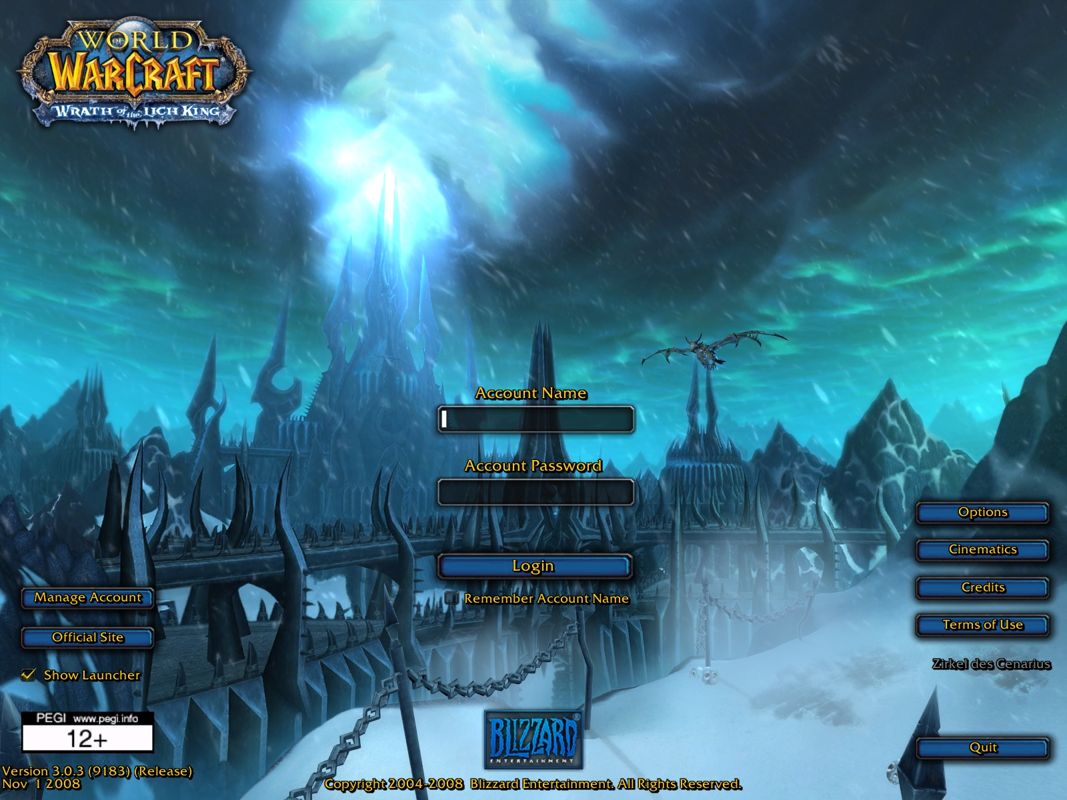 World Of Warcraft Login