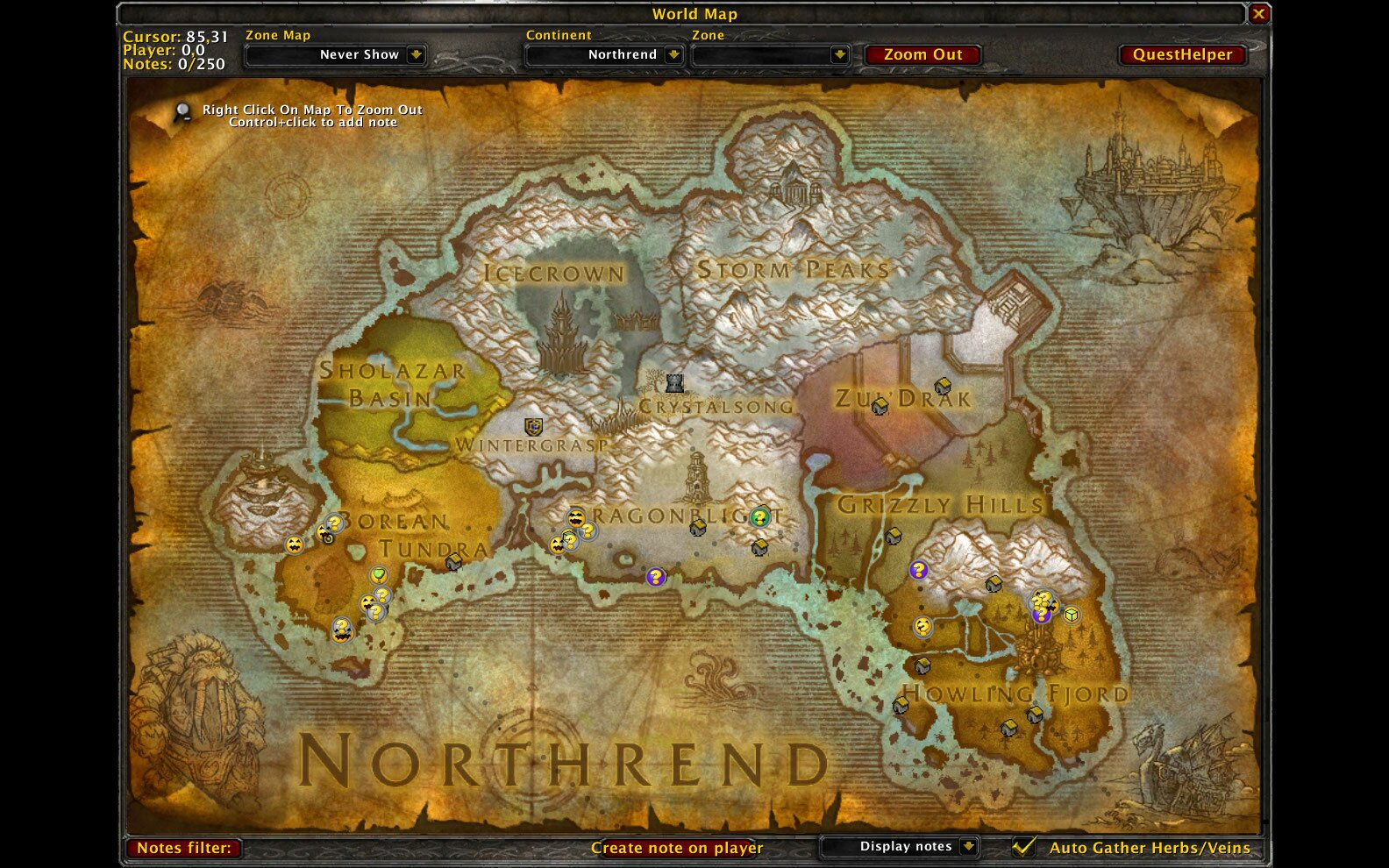 World Of Warcraft Map Addon