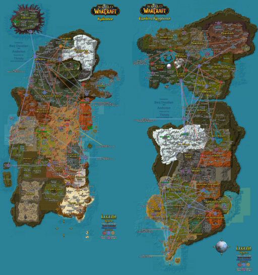 World Of Warcraft Map Poster