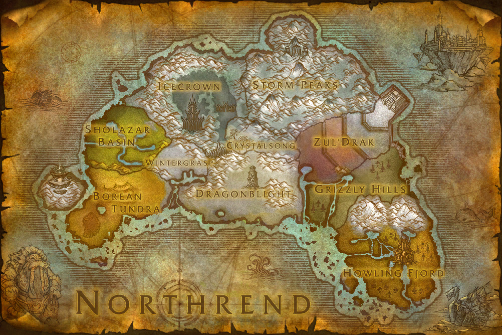 World Of Warcraft Map Poster